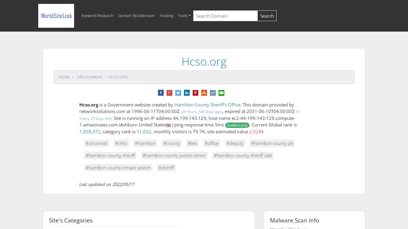 Hcso.org-Government Site